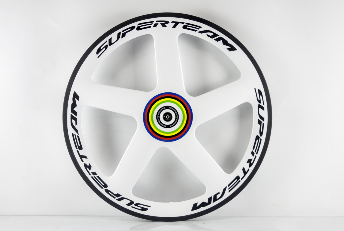 SUERTEAM S-LEOPARD 5 Spoke Aero Race Wheel White Decals