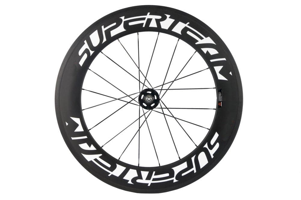 R25-88 Carbon Wheelset RIM BRAKE With DT Swiss 350 Only Rear Wheel White Without Decal (Customized) - Superteamwheels